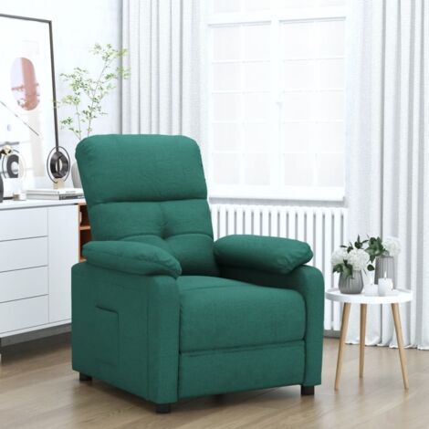 Relaxsessel Dunkelgrün Stoff vidaXL