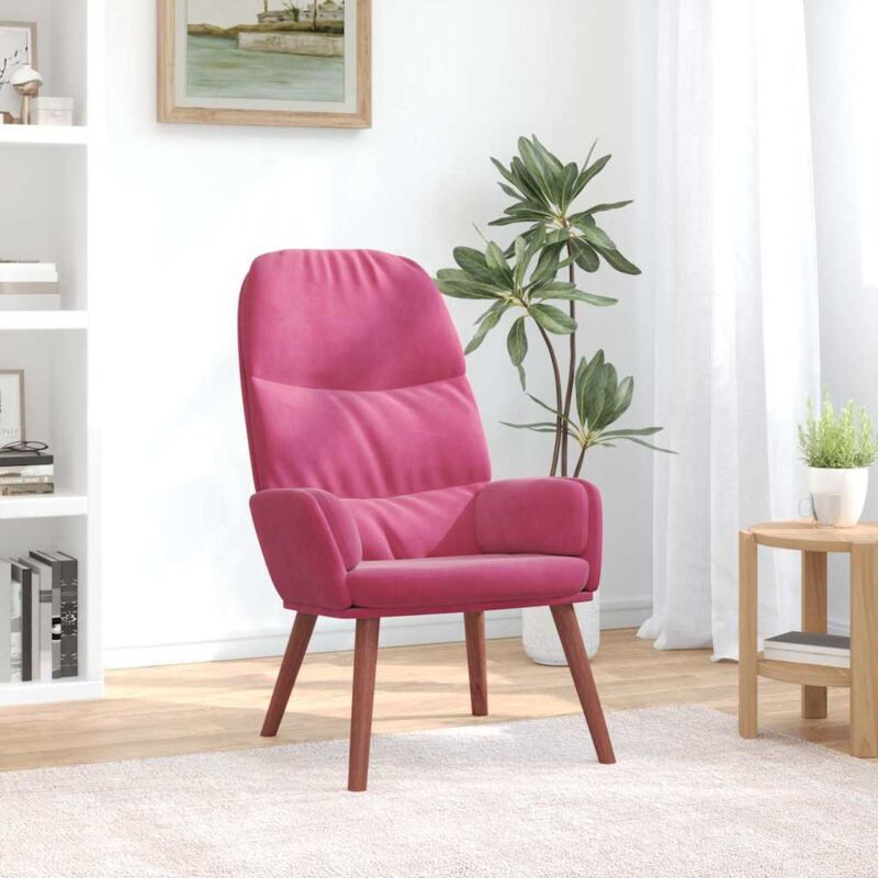 Relaxsessel Weinrot Samt Vidaxl