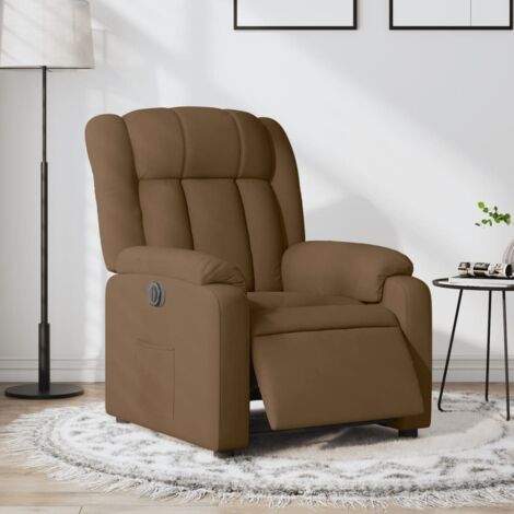 Relaxsessel Elektrisch Braun Stoff vidaXL