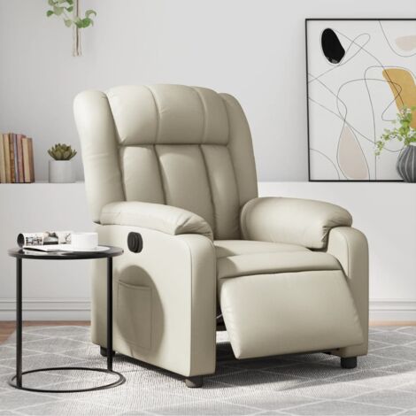 Relaxsessel Elektrisch Creme Kunstleder vidaXL806819
