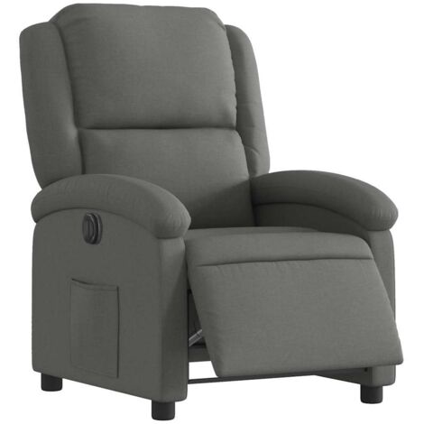 Relaxsessel Elektrisch Dunkelgrau Stoff vidaXL67828