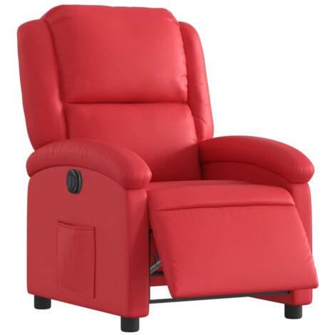 Relaxsessel Elektrisch Rot Kunstleder vidaXL