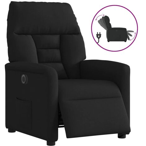 Relaxsessel Elektrisch Schwarz Stoff vidaXL