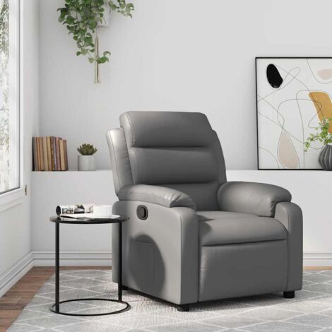 Relaxsessel Grau Kunstleder vidaXL