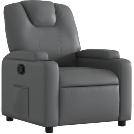 Relaxsessel Grau Kunstleder vidaXL