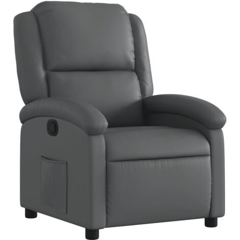 Relaxsessel Grau Kunstleder vidaXL