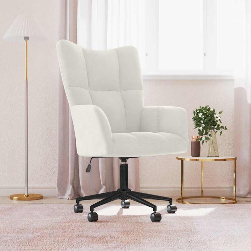 Relaxsessel Cremeweiß Samt - Vidaxl