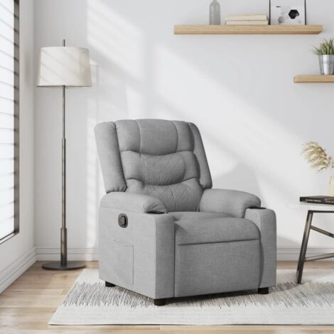 Relaxsessel Hellgrau Stoff vidaXL