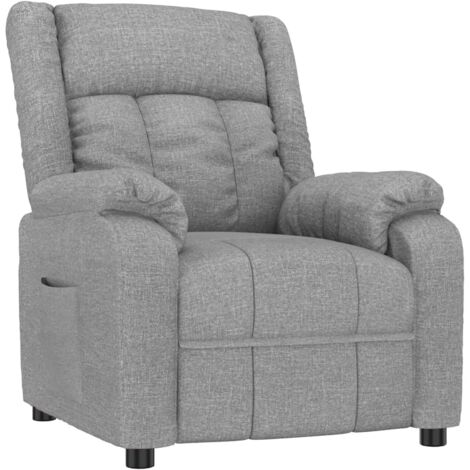 Relaxsessel Hellgrau Stoff vidaXL