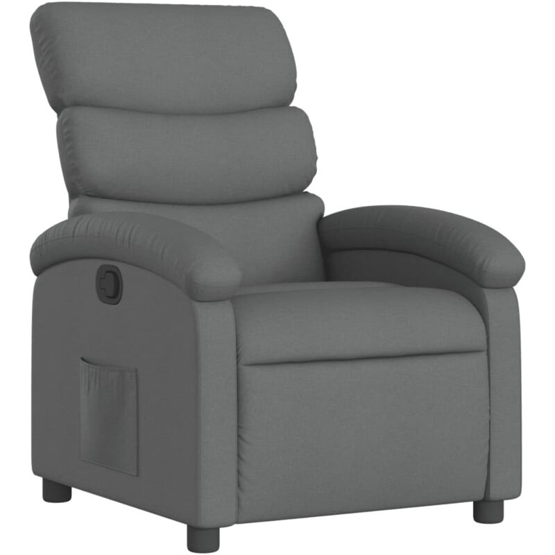 Relaxsessel, Stoff, Dunkelgrau Vidaxl