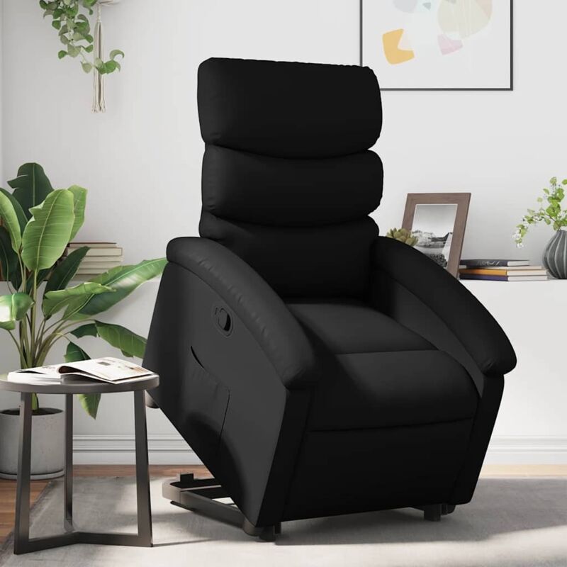 Relaxsessel Mit Aufstehhilfe Schwarz Kunstleder - Vidaxl