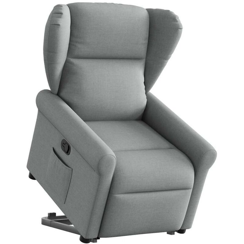 Relaxsessel Mit Aufstehhilfe Hellgrau Stoff - Vidaxl