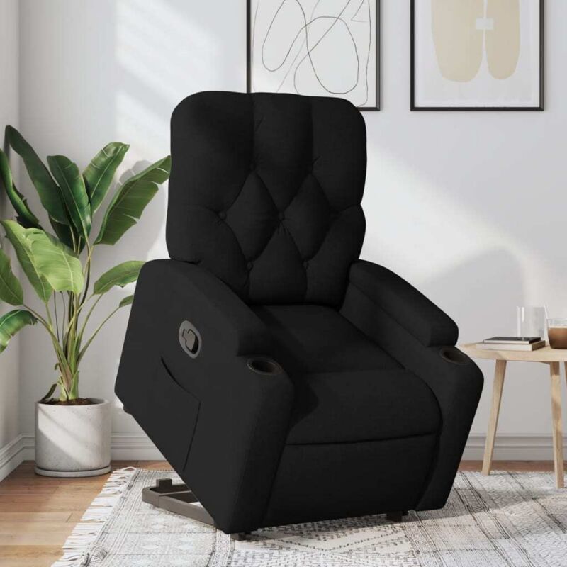 Relaxsessel Mit Aufstehhilfe Schwarz Stoff - Vidaxl