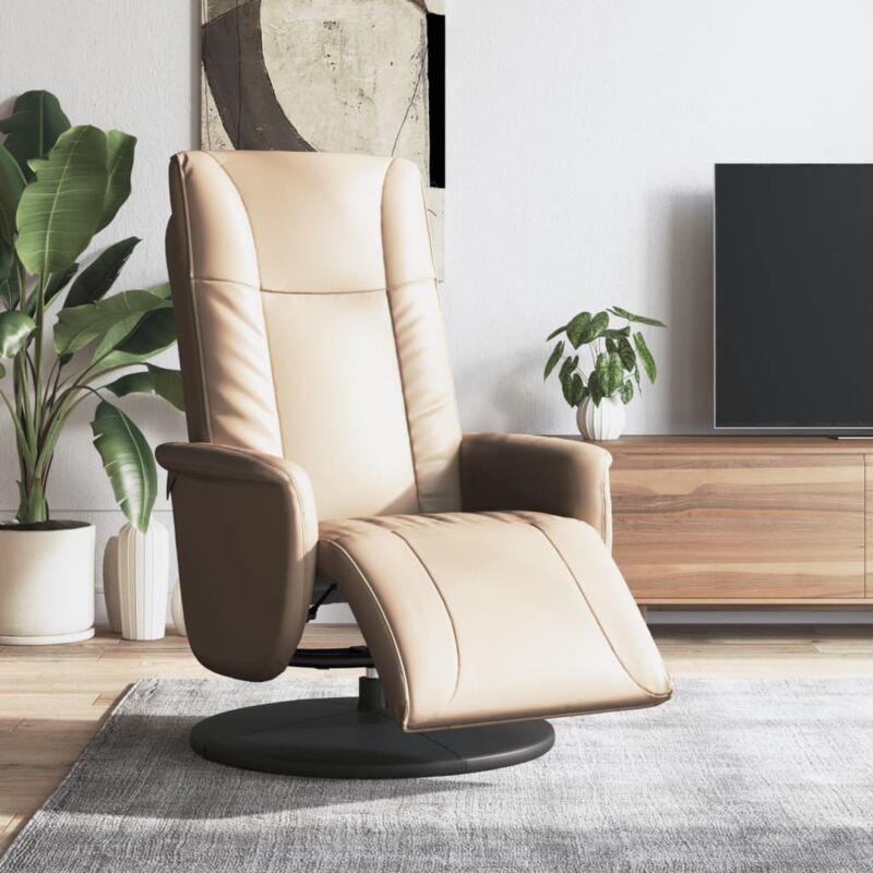 Relaxsessel Mit Fußteil Cappuccino-braun Kunstleder Vidaxl
