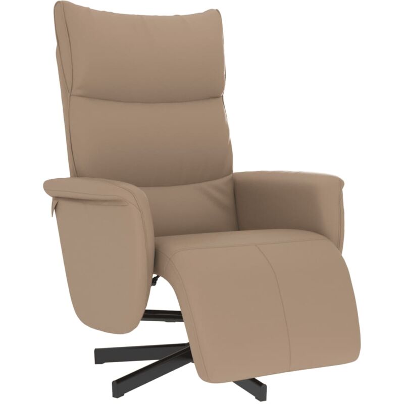 Relaxsessel Mit Fußteil Cappuccino-braun Kunstleder Vidaxl