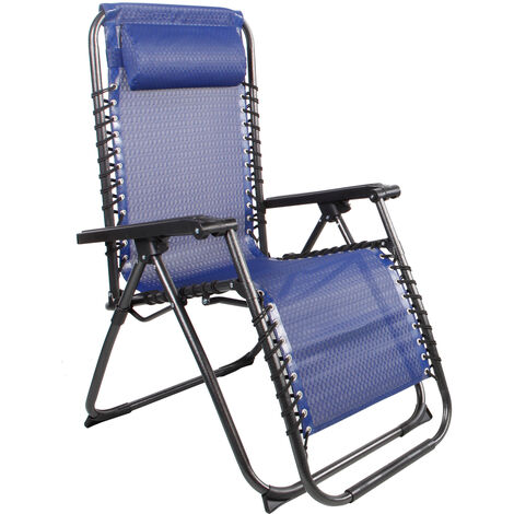 Relaxsessel schwarz/Blau Jacuard-DRC1004-blau