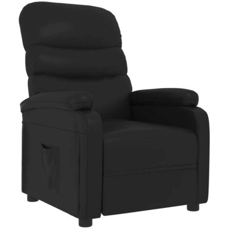 Relaxsessel Schwarz Kunstleder vidaXL