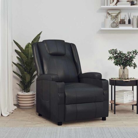 Relaxsessel Schwarz Kunstleder vidaXL