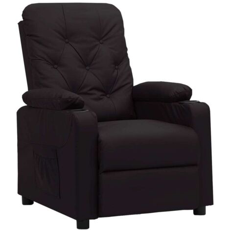Relaxsessel Schwarz Kunstleder vidaXL