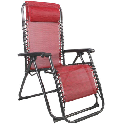 Relaxsessel schwarz/rot Jacquard-MRC1006-Rot