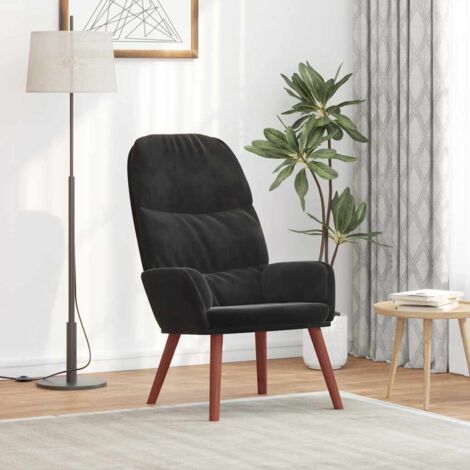Relaxsessel Schwarz Samt vidaXL