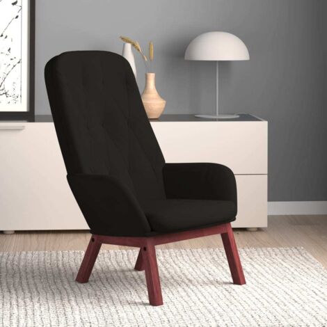 Relaxsessel Schwarz Samt vidaXL