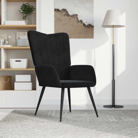 Relaxsessel Schwarz Samt vidaXL