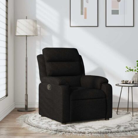 Relaxsessel Schwarzer Stoff vidaXL