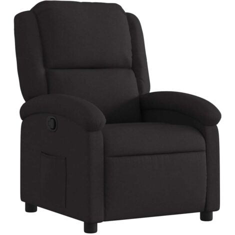Relaxsessel, schwarzer Stoff vidaXL