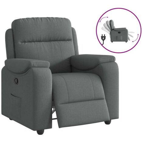 Relaxsessel, Stoff, Dunkelgrau vidaXL
