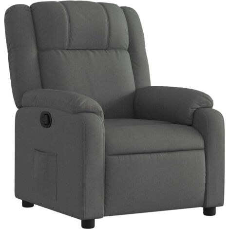 Relaxsessel, Stoff, Dunkelgrau vidaXL