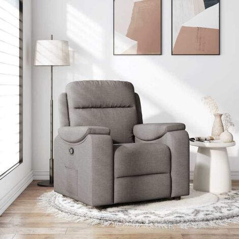 Relaxsessel Taupe Stoff vidaXL