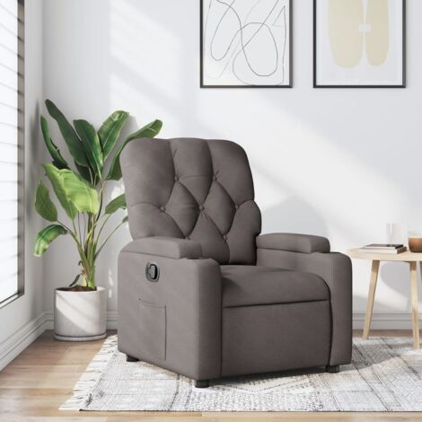 Relaxsessel Taupe Stoff vidaXL