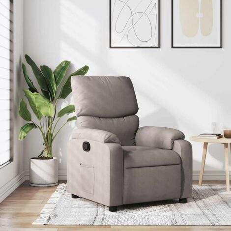 Relaxsessel Taupe Stoff vidaXL