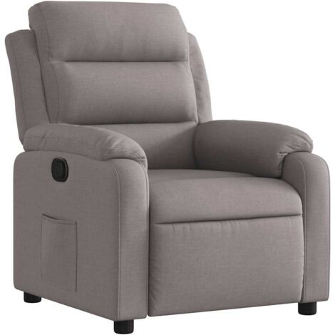 Relaxsessel Taupe Stoff vidaXL