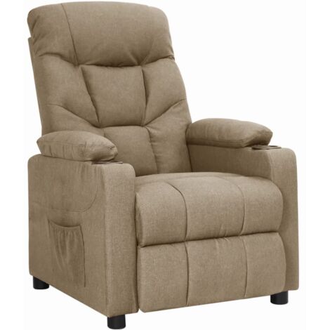 Relaxsessel Taupe Stoff vidaXL