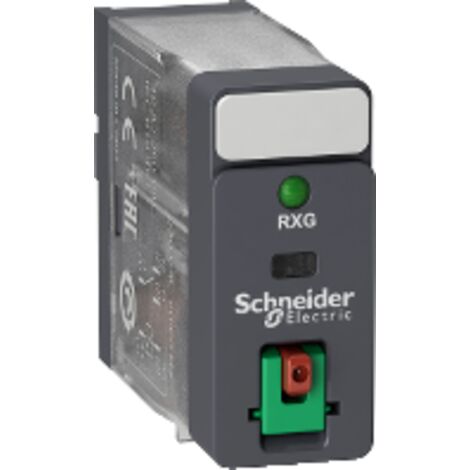 Relé 1CO 10A+Botón Test+LED 230VAC - RXG12P7