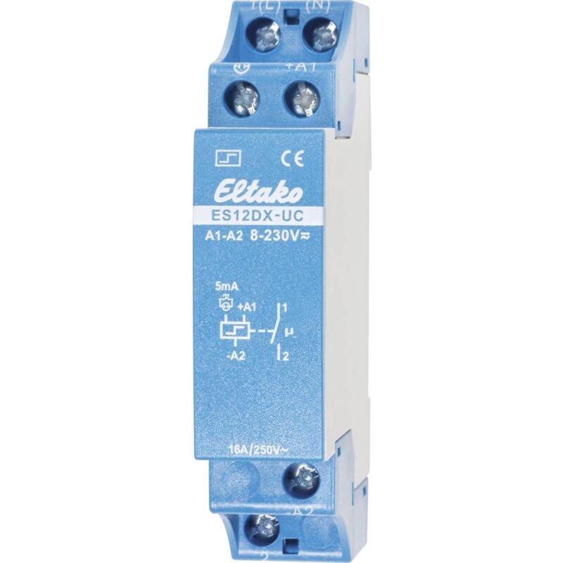 Eltako - Relè a impulso Guida din ES12DX-UC 1 na 230 v/dc, 230 v/ac 16 a 2000 w 1 pz.