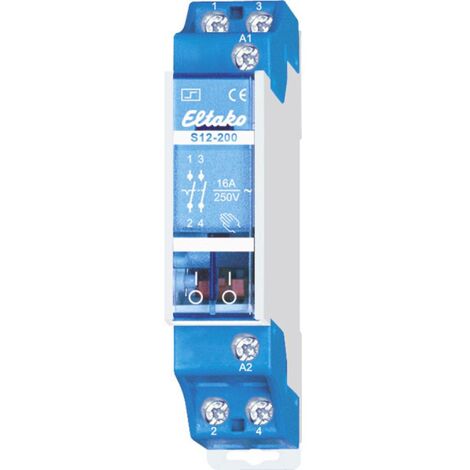 Relè a impulso Guida DIN Eltako S12-200-24V 2 NA 24 V 10 A 2300 W 1 pz.