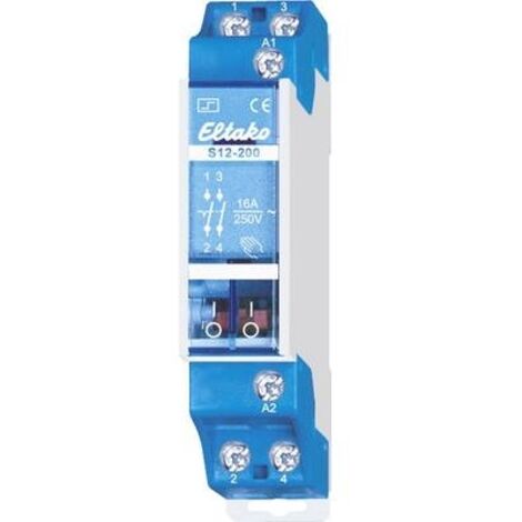 Relè a impulso Guida DIN Eltako S12-200-24V DC 2 NA 24 V 10 A 2300 W 1 pz.