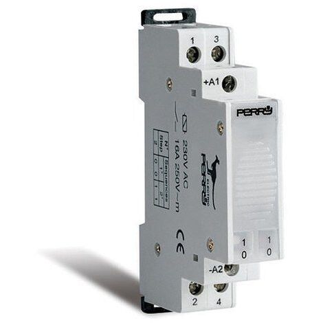 Relè a impulso Guida DIN Wallair Stromstoßschalter 2 NA 12 V/AC 16 A 1 pz.