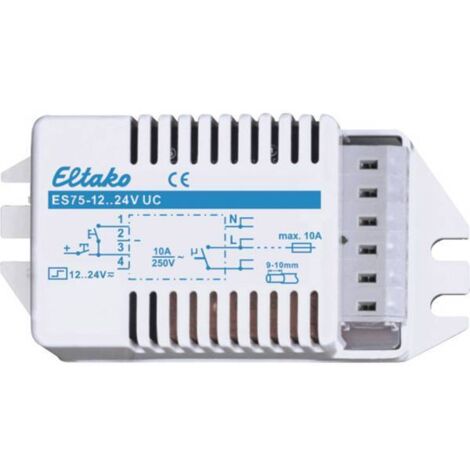 Relè a impulso Installazione fissa Eltako ES75-12..24V UC 1 NA 230 V 10 A 500 W 1 pz.