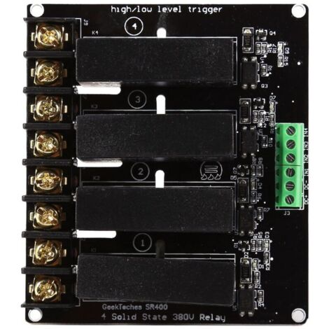 Relé automático de estado sólido Eosnow de 4 canales, suministros industriales para termostatos, controladores de temperatura y automatización de exteriores.