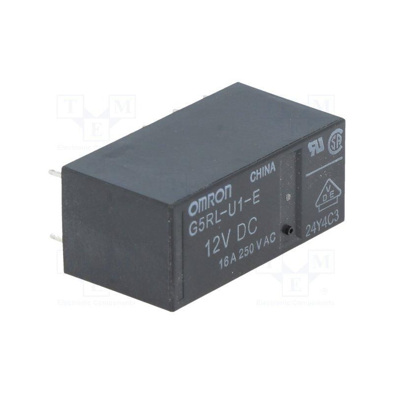 

RELE 12Vdc 1 Cto Conmutado 16A/250Vac Biestrable - Omron