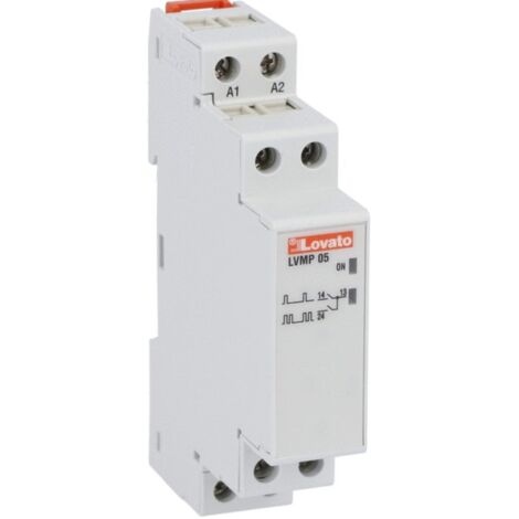Relé de conmutación Lovato 2 salidas Alimentación AC-DC 24-48VDC 24-240VAC