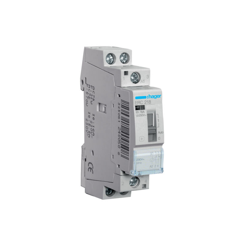

Relé de mando, 16A, 1NA+1NC, 230V HAGER ERC218