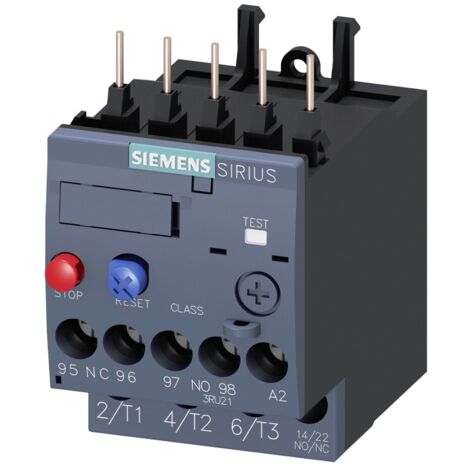 Relé de sobrecarga Siemens para la serie S00 1,8-2,5A 3RU21161CB0