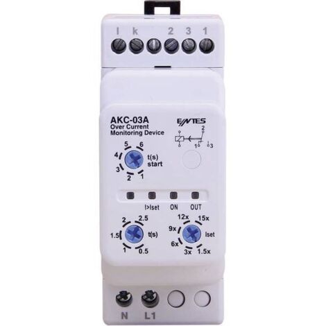 Relè di monitoraggio 1 scambio ENTES AKC-03A 1 pz.