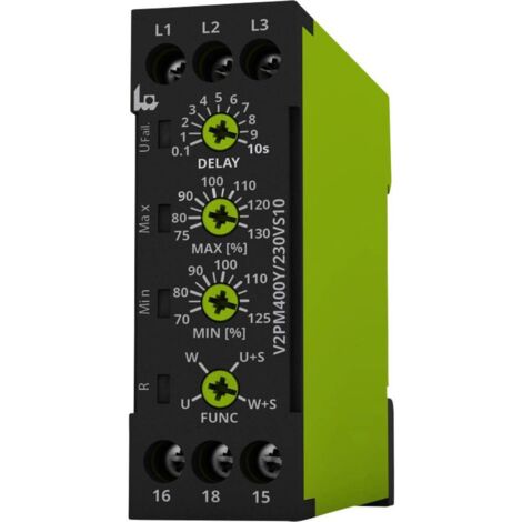 Relè di monitoraggio 230 - 400 V/AC 1 scambio tele V2PM400Y/230VS10 1 pz.