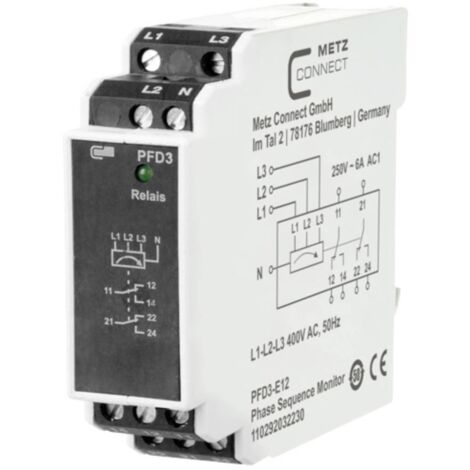 Relè di monitoraggio 400 V/AC (max) 2 scambi Metz Connect 110292032230 1 pz.